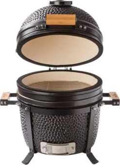 Patton Kamado 15" - Tafel Model - Keramische Barbecue - Premium Black - Medium - Compleet - Mat Zwart -Beste Barbecue Grill winkel 873x1200
