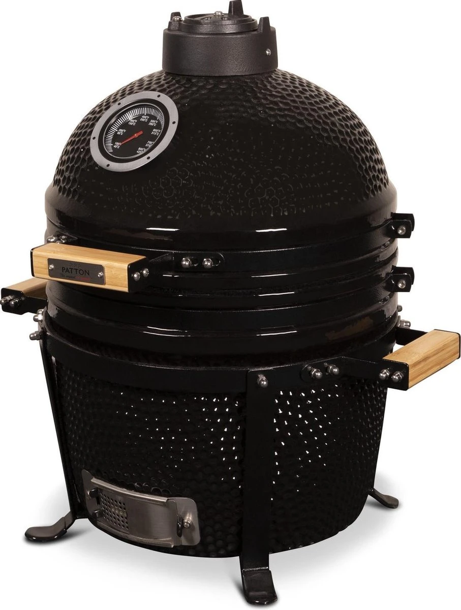 Patton Kamado 15" - Keramisch - Tafel Model - Premium Black - Medium - Zwart 4 Patton Kamado 15" - Keramisch - Tafel Model - Premium Black - Medium - Zwart - Afbeelding 4