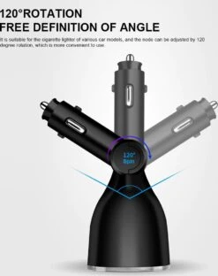 Auto Sigarettenaansteker Splitter - Losse Oplader - USB 2.0 A/USB 3.0 A 2 Poorten - Zwart - Snellader - Splitter - Auto Lader USB -Beste Barbecue Grill winkel 951x1200