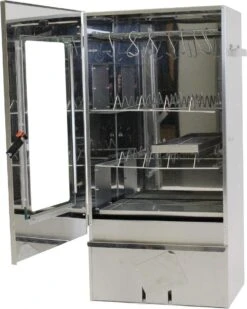 2-L Home & Garden XL Rookoven - RVS - 80x40x28 Cm - 3 Etages -Beste Barbecue Grill winkel 958x1200